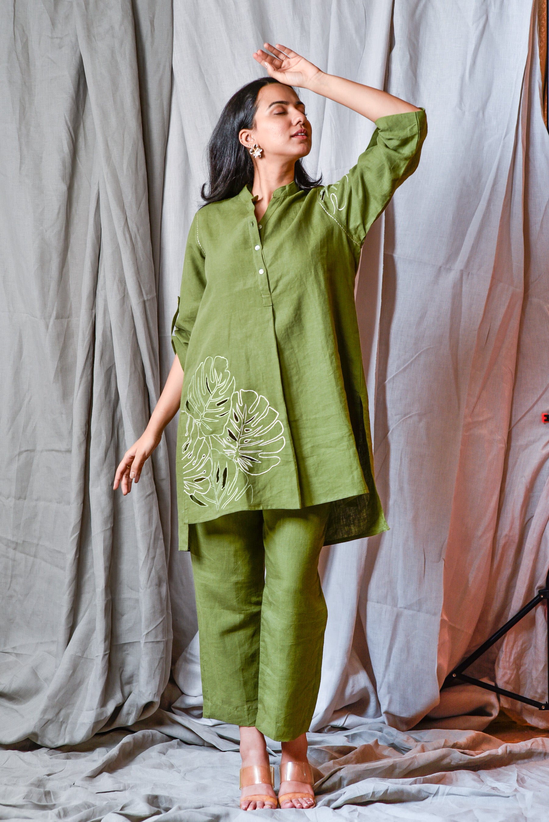 Olive Palm Co-Ord Set