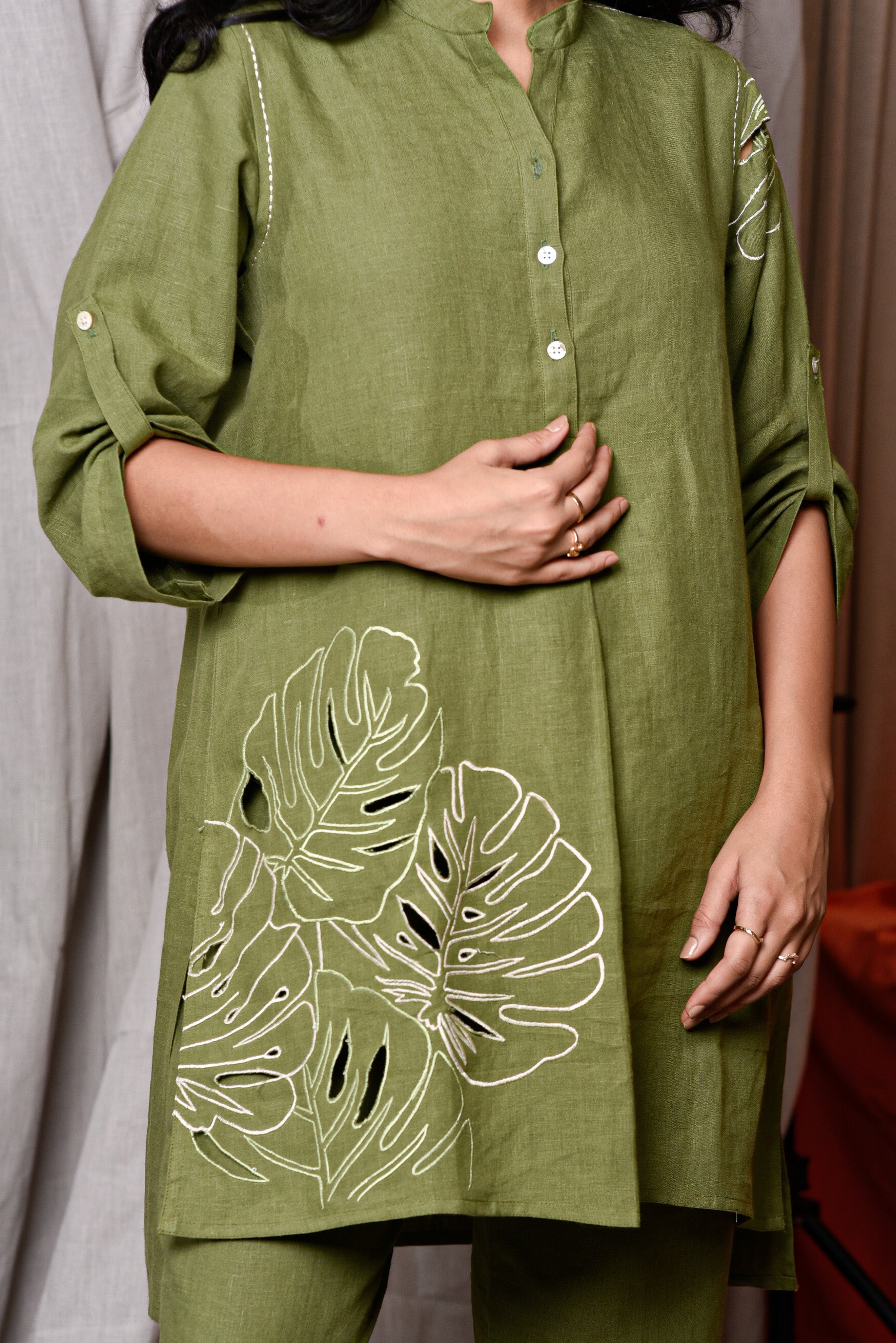 Olive Palm Co-Ord Set