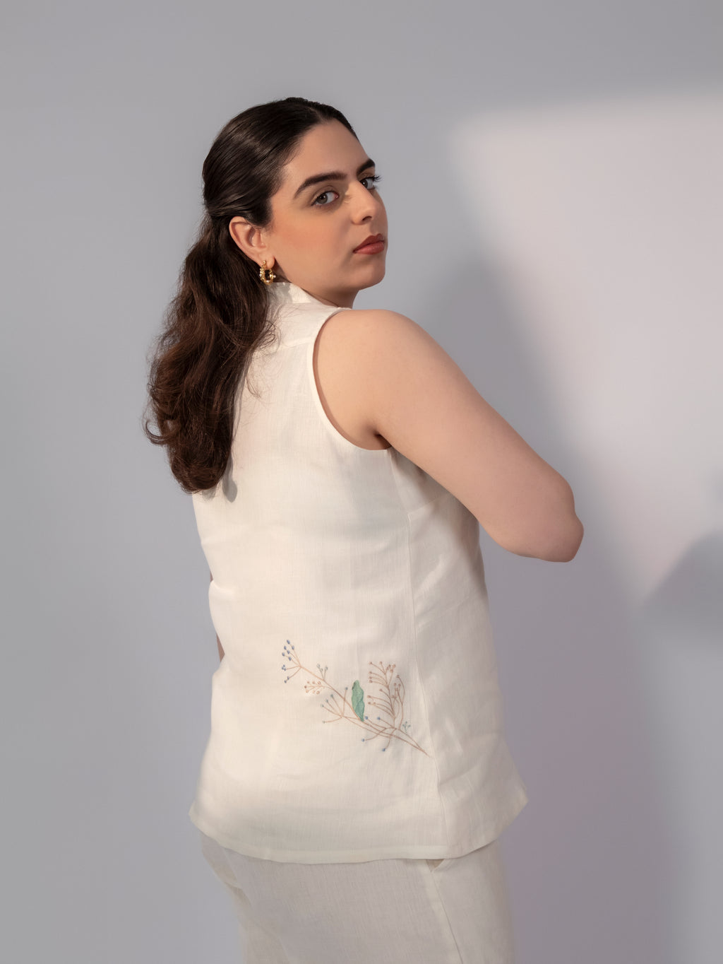 Ivory Finch Linen Co-Ord Set