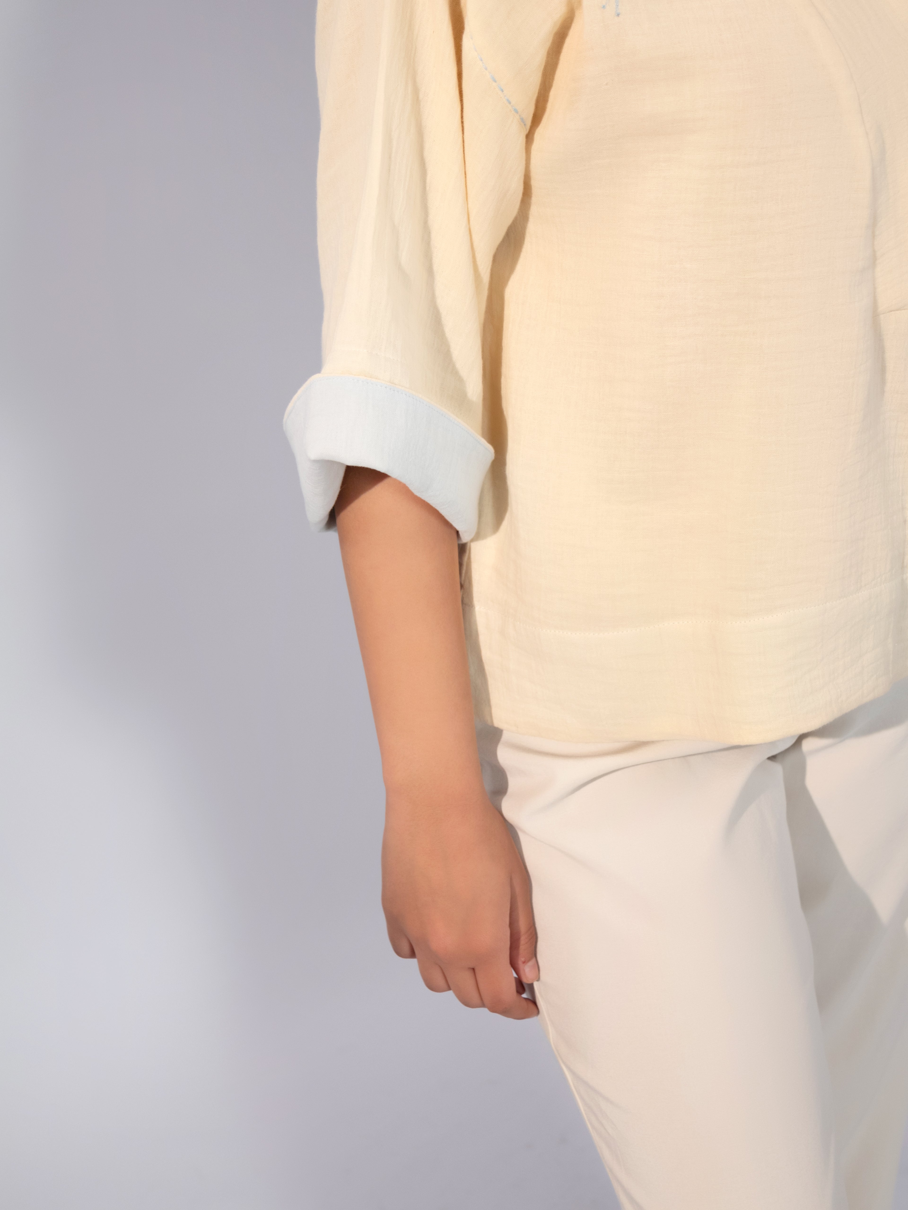 Vanilla Sky Linen Top