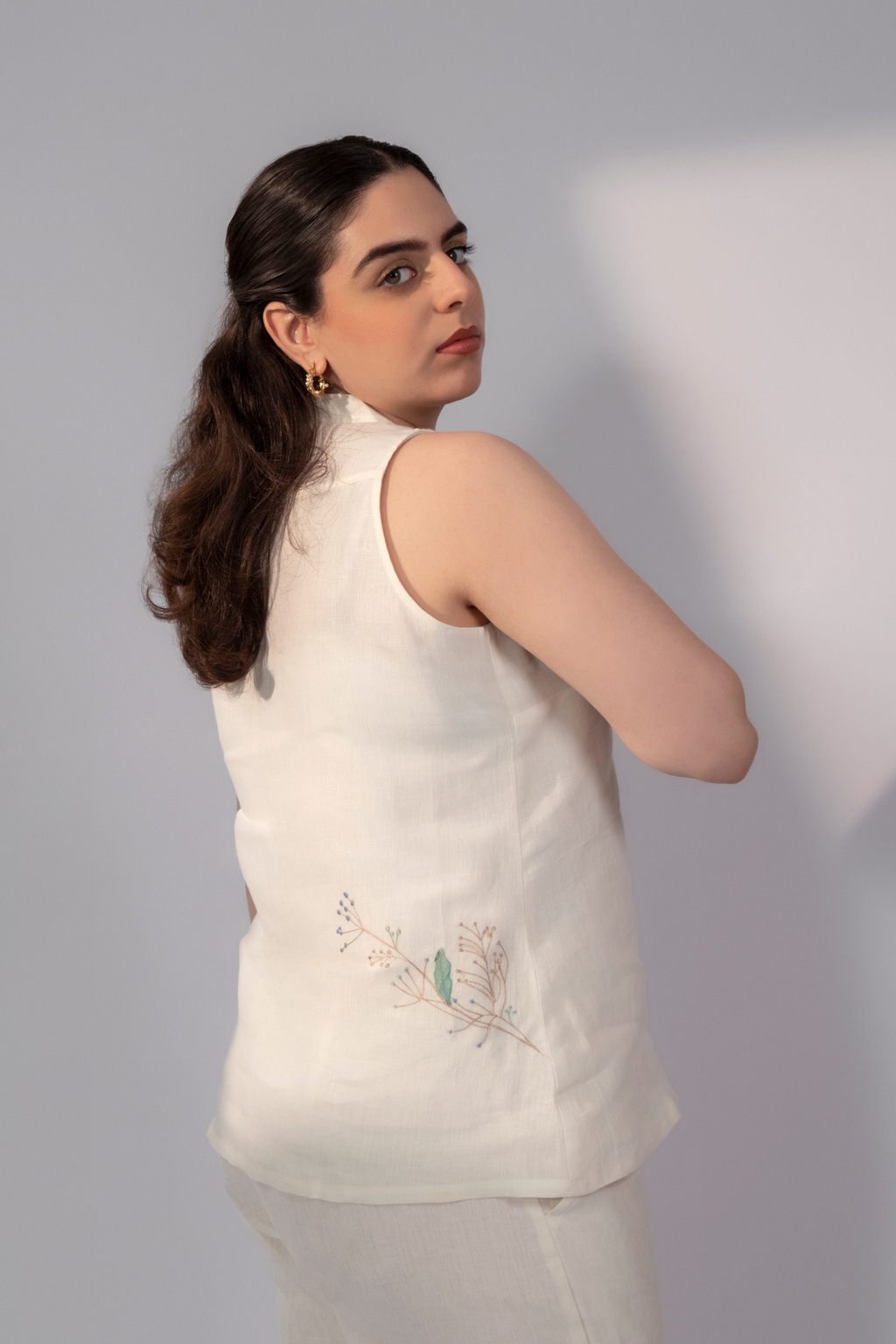Ivory Finch Linen Co-Ord Set