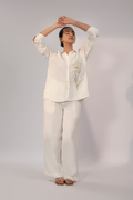 Golden Petal Linen Co-Ord Set