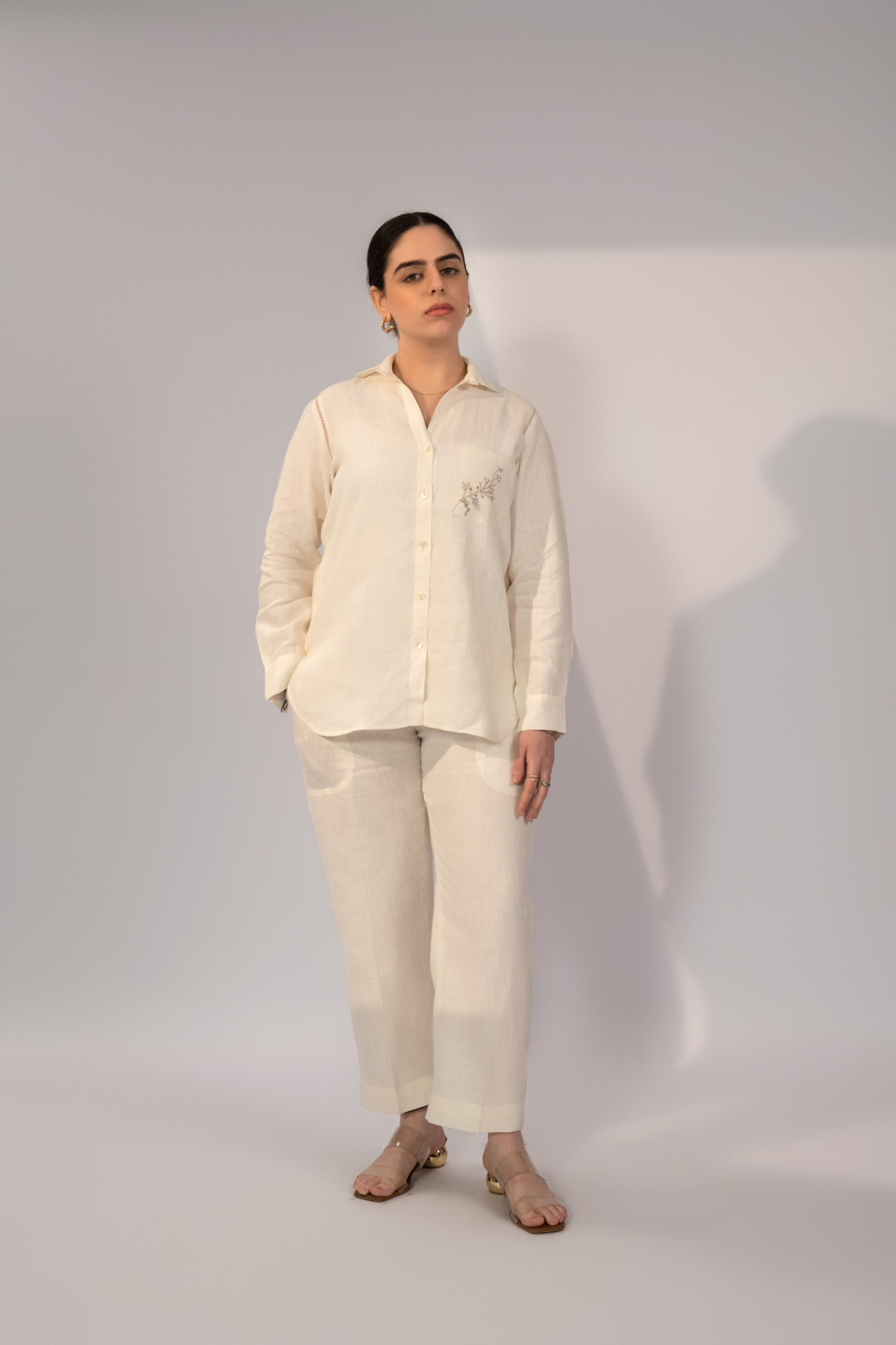 Ivory Whisper Linen Co-Ord Set