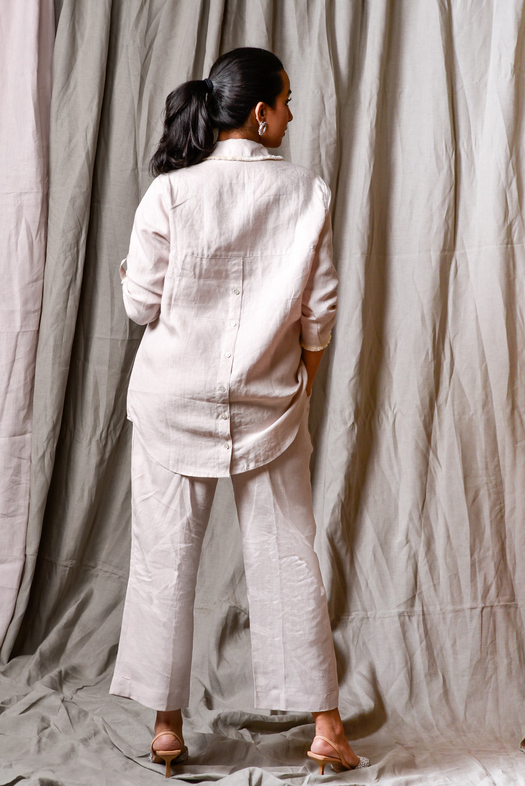 Pearl Bloom Linen Shirt